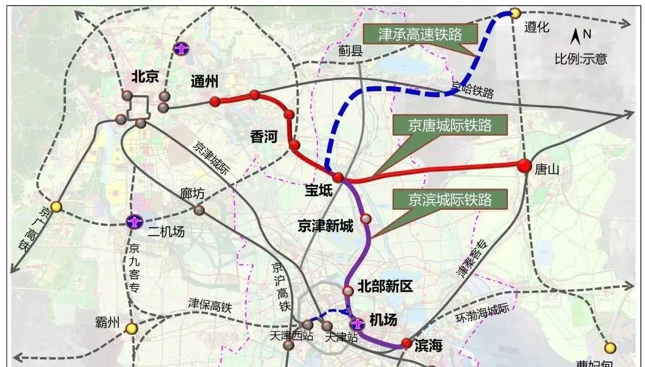 京唐高铁最新线路图