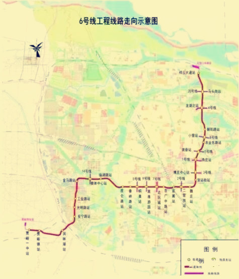 郑州地铁7号线最新线路图