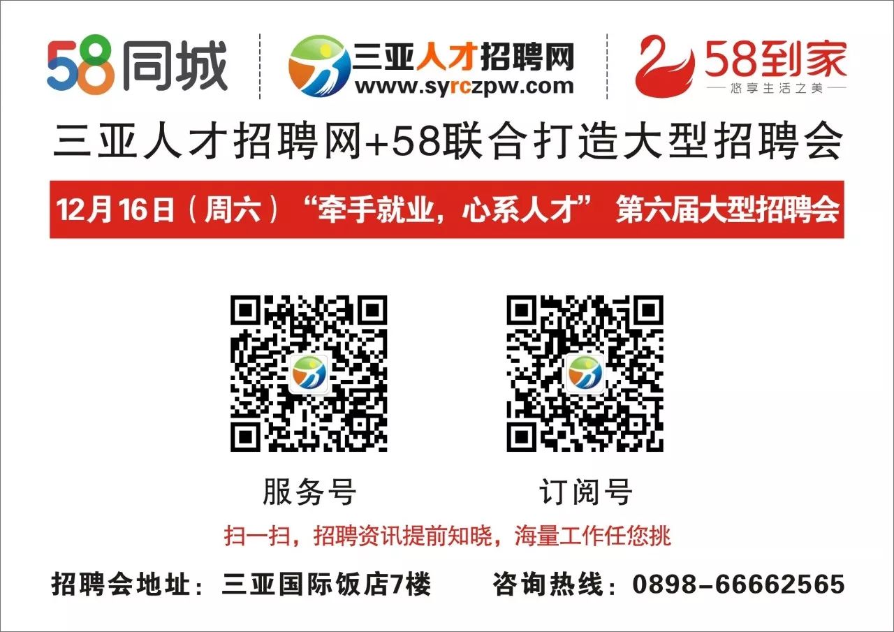 58人才网最新招聘信息
